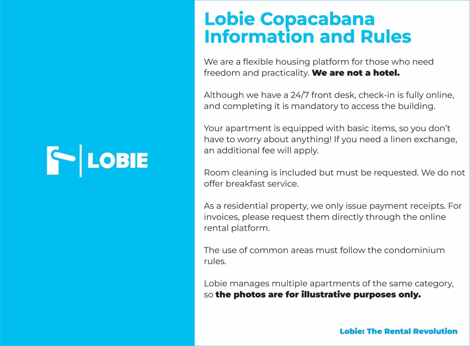 شقة Lobie Copacabana ريو دي جانيرو المظهر الخارجي الصورة
